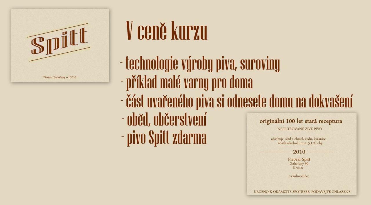Pivovar Spitt Zahorany Casa de hóspedes Litoměřice Exterior foto